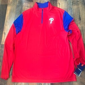 Phillies quarter zip jacket lightweight L NEW